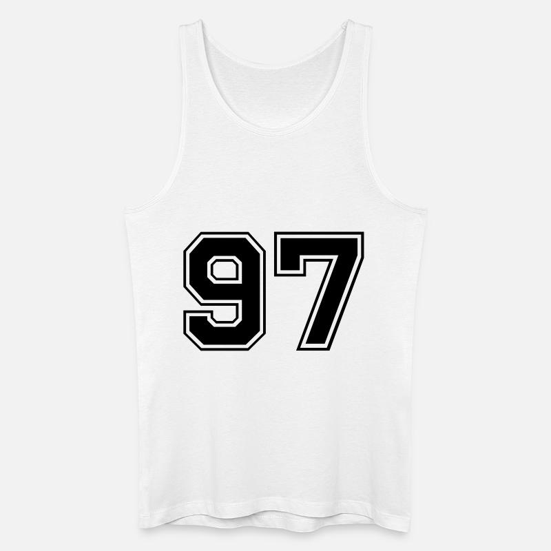 97 - Männer Bio Tank Top - Weiß