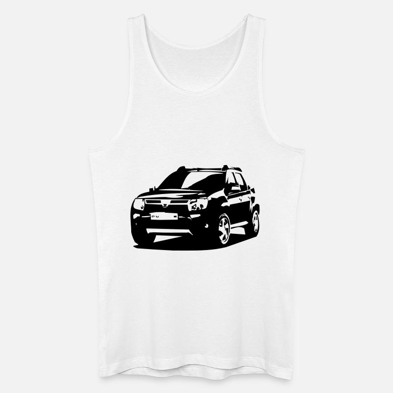  duster - Männer Bio Tank Top - Weiß