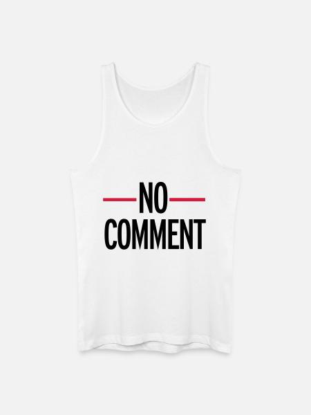 No Comment - Canotta ecologica da uomo - bianco