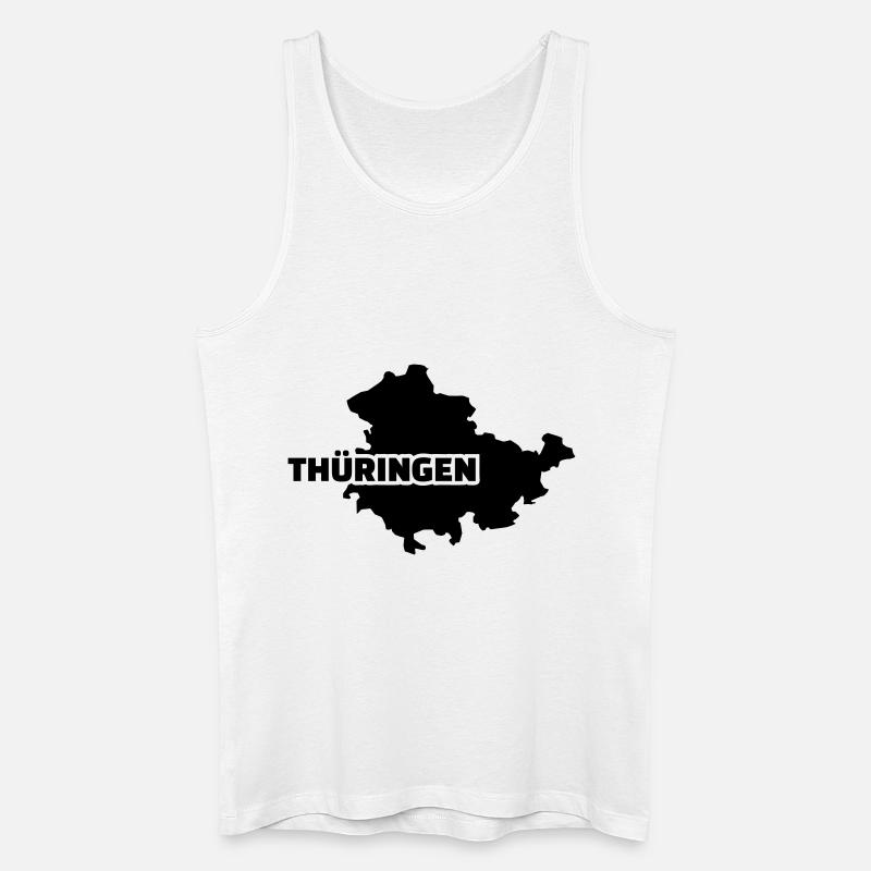 Thüringen - Männer Bio Tank Top - Weiß