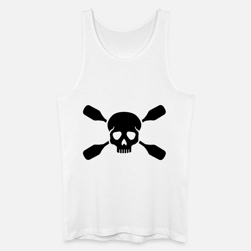 Kajak - Männer Bio Tank Top - Weiß
