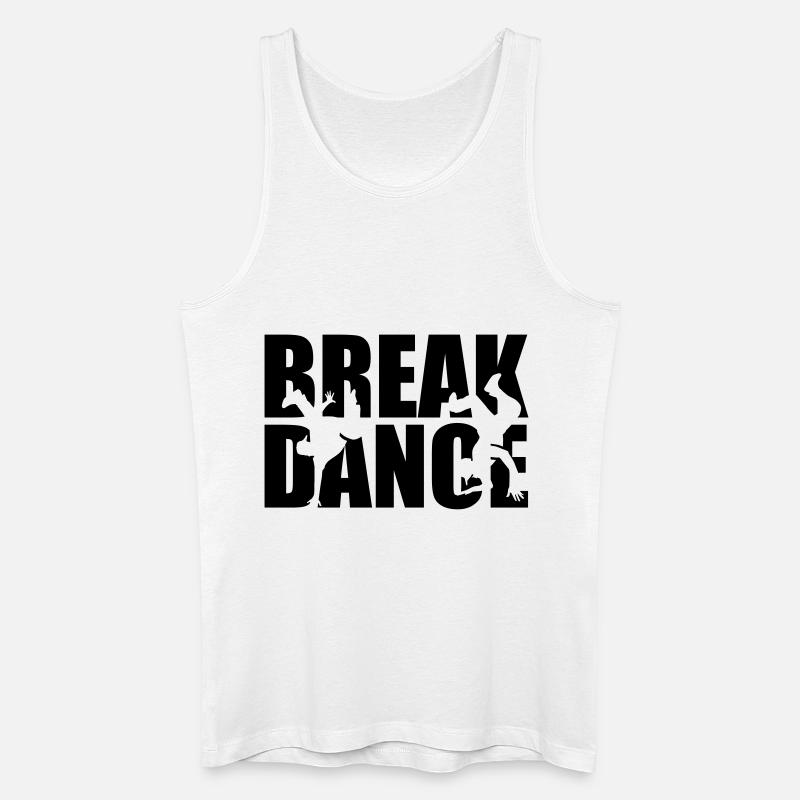 Breakdance - Männer Bio Tank Top - Weiß