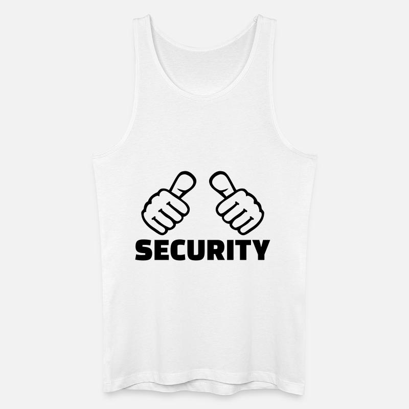Security - Männer Bio Tank Top - Weiß
