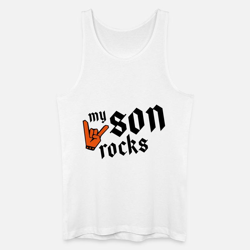 son rocks my - Männer Bio Tank Top - Weiß