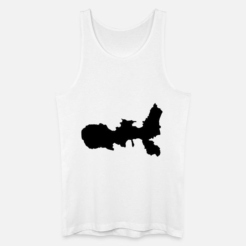 Elba - Männer Bio Tank Top - Weiß