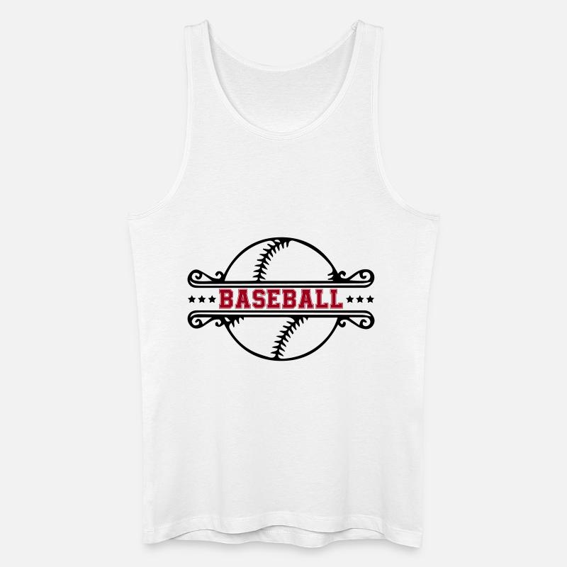 baseball - Männer Bio Tank Top - Weiß