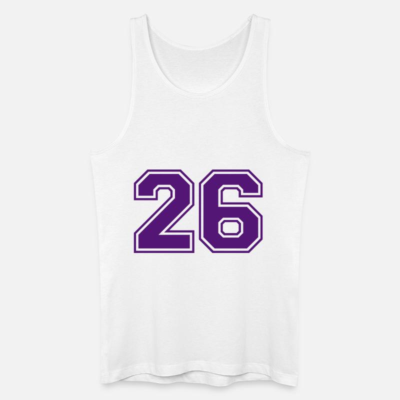 26 - Männer Bio Tank Top - Weiß