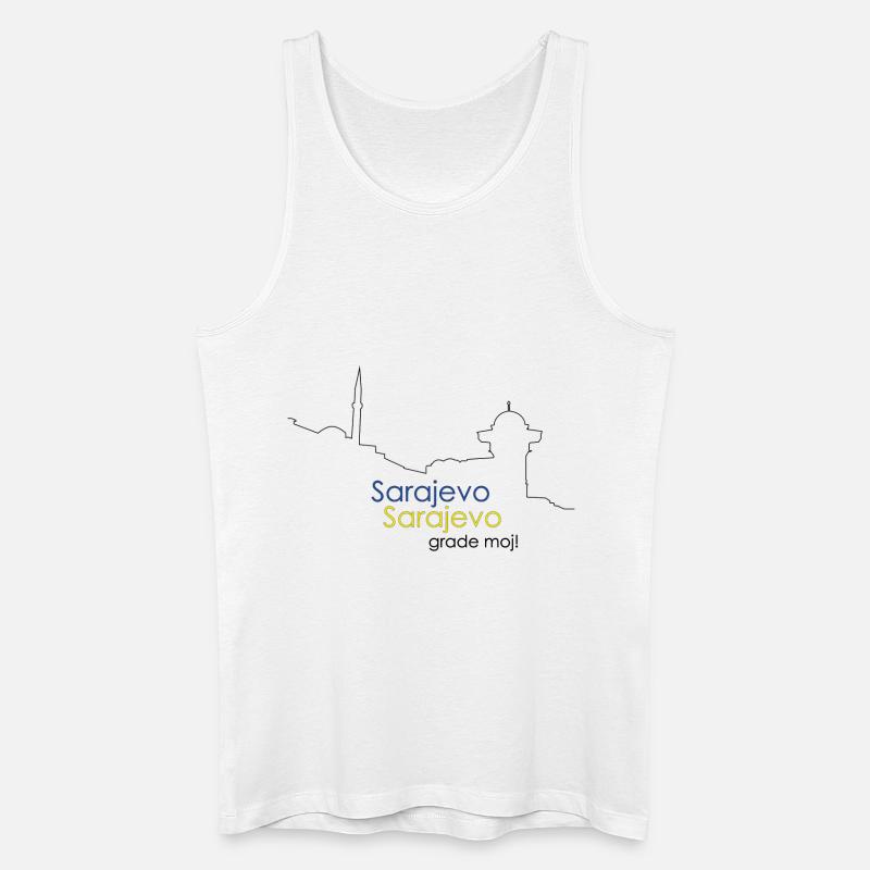 Sarajevo Sarajevo - Männer Bio Tank Top - Weiß