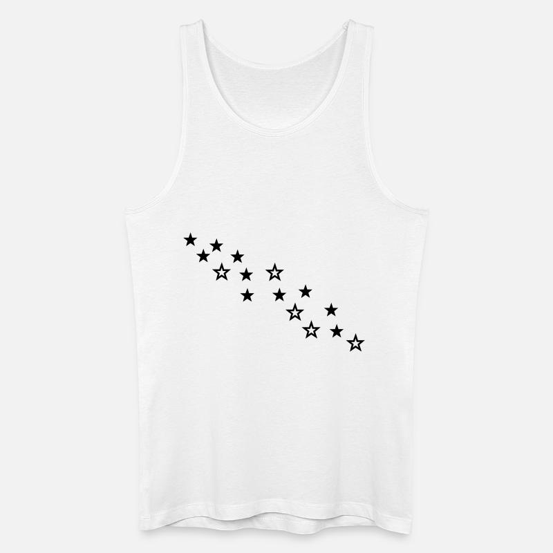 sterne - Männer Bio Tank Top - Weiß