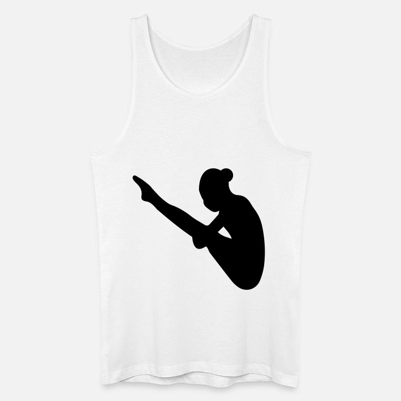 Turmspringen - Männer Bio Tank Top - Weiß