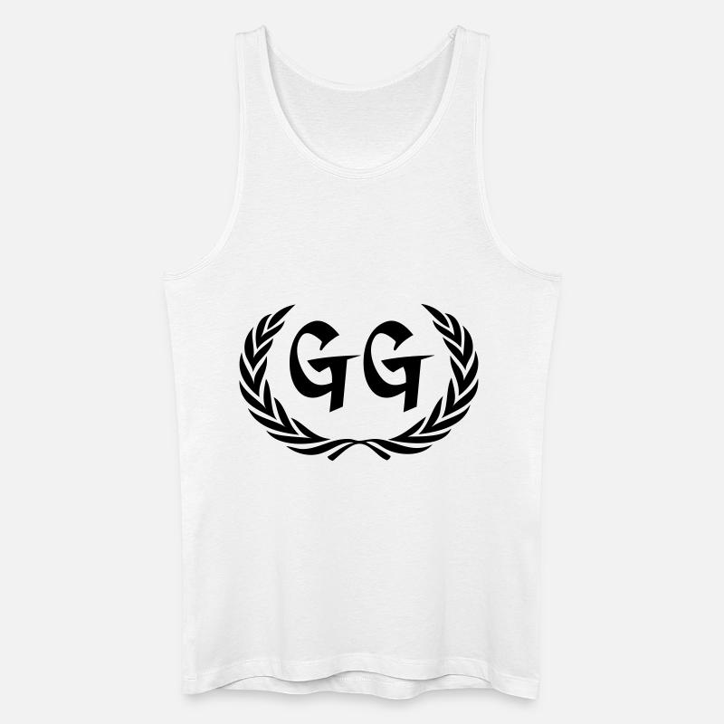 gg - Männer Bio Tank Top - Weiß