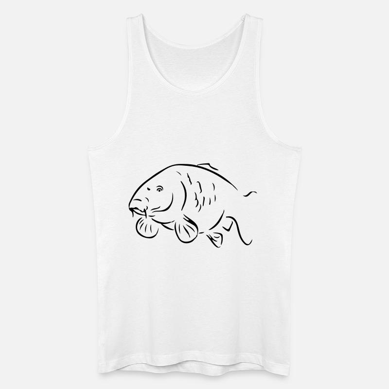 Karpfen - Männer Bio Tank Top - Weiß