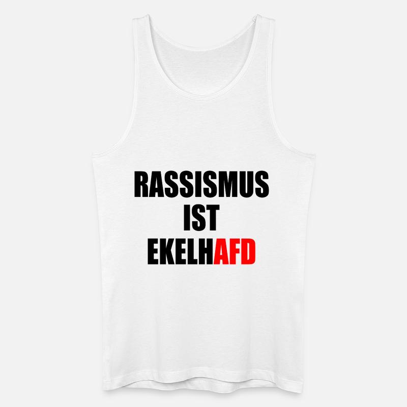 rassismus ist ekelhafd - Männer Bio Tank Top - Weiß