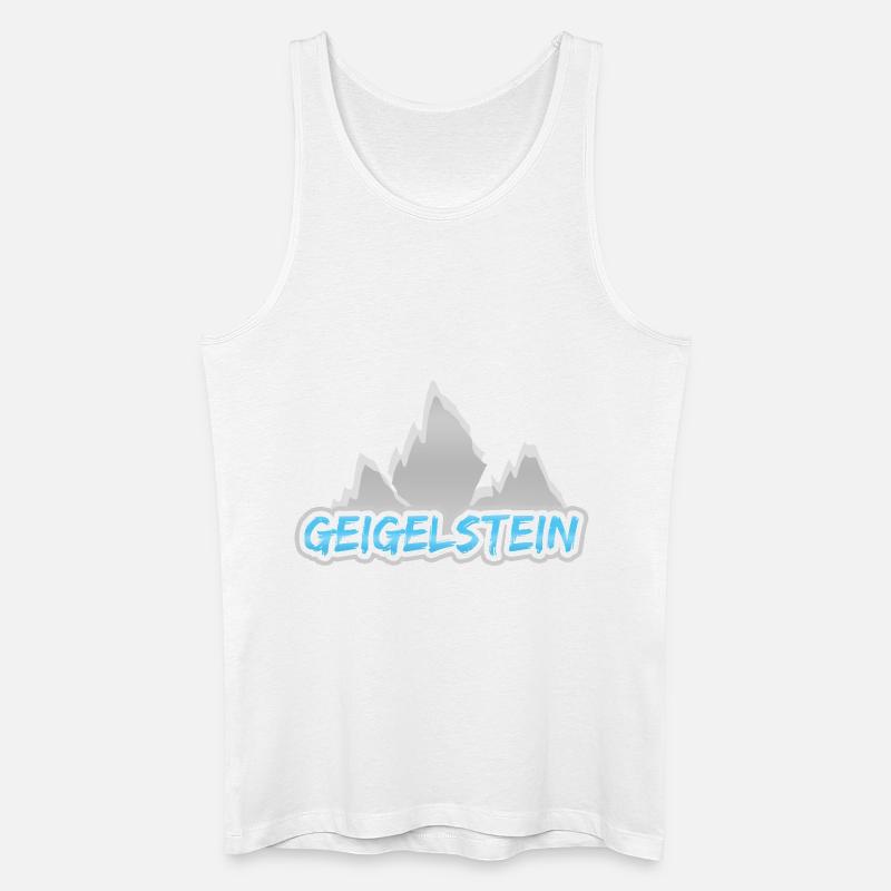 Berg Geigelstein - Männer Bio Tank Top - Weiß