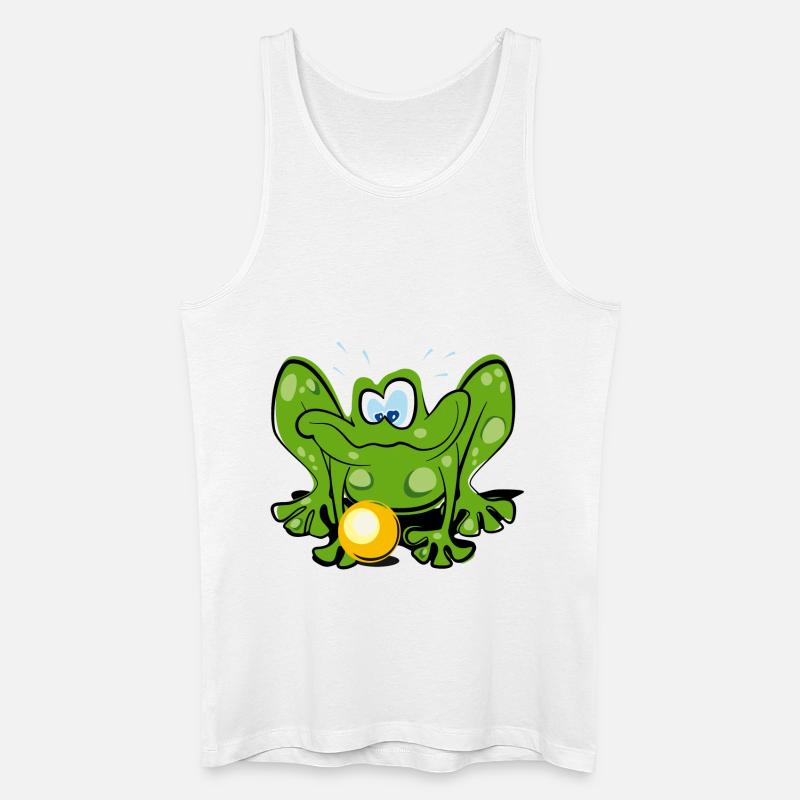 Frosch - Männer Bio Tank Top - Weiß