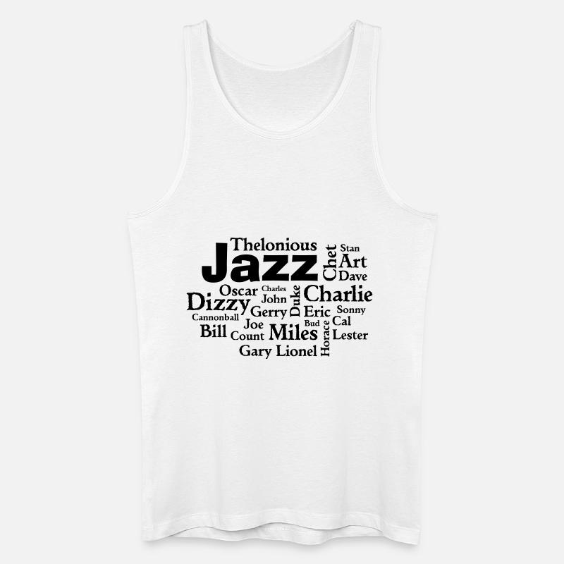 Jazz Greats - Männer Bio Tank Top - Weiß