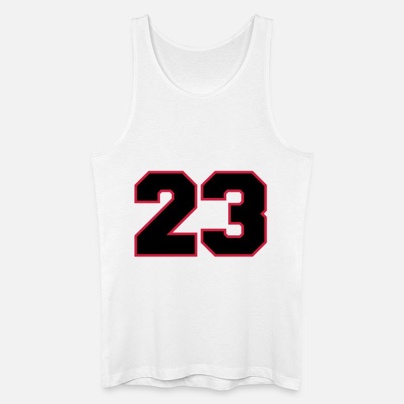number23 - Männer Bio Tank Top - Weiß