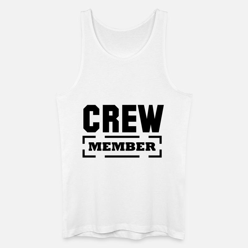 crew member - Männer Bio Tank Top - Weiß