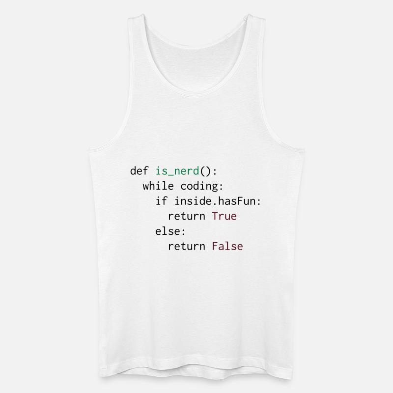 Python Definition von Nerd - Männer Bio Tank Top - Weiß