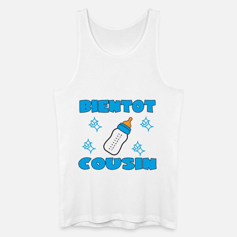 BALDIGER COUSIN - Männer Bio Tank Top - Weiß