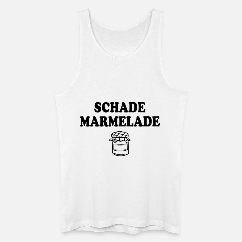 Schade Marmelade - Männer Bio Tank Top - Weiß