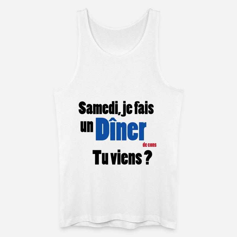 Dumm - Männer Bio Tank Top - Weiß