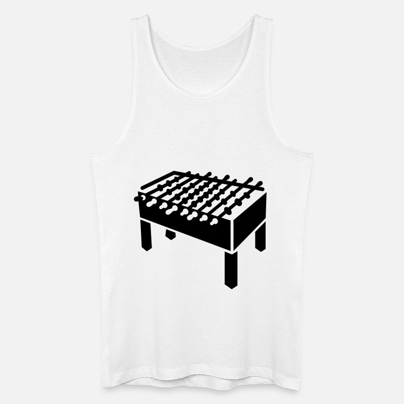 Kicker - line - Männer Bio Tank Top - Weiß