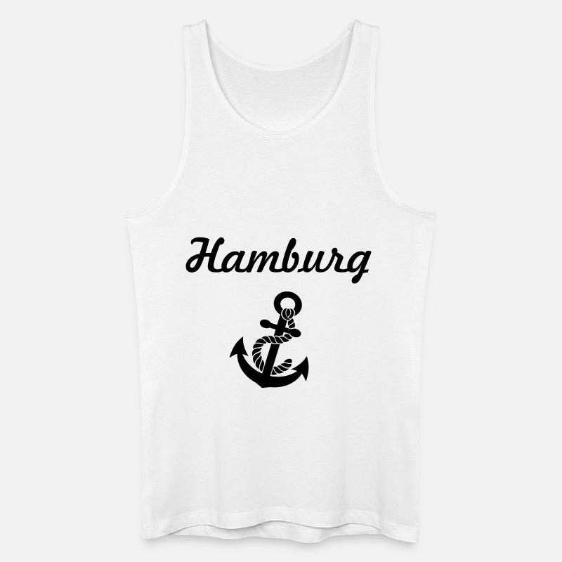 hamburg - Männer Bio Tank Top - Weiß