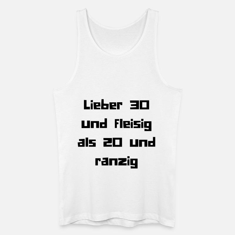 30er - Männer Bio Tank Top - Weiß