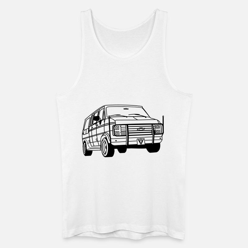 ChevyVan01_1 - Männer Bio Tank Top - Weiß