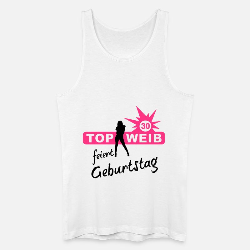 top__30 - Männer Bio Tank Top - Weiß