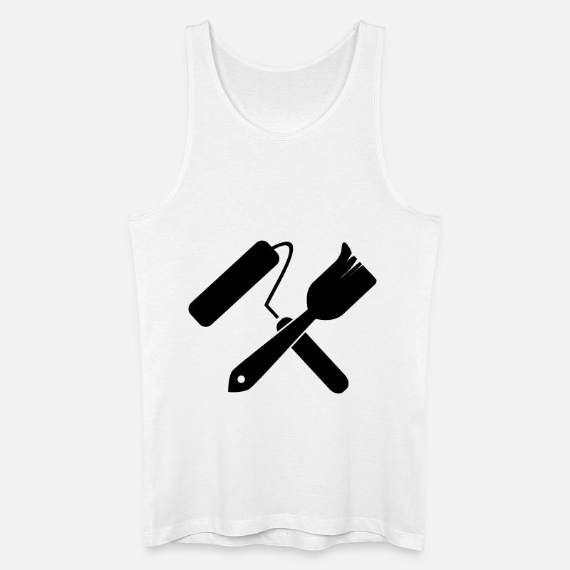 Lackierer Tools - Männer Bio Tank Top - Weiß