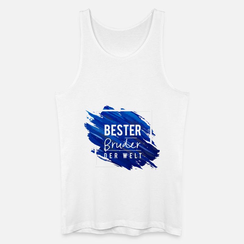 Bester Bruder der Welt 2 - Männer Bio Tank Top - Weiß