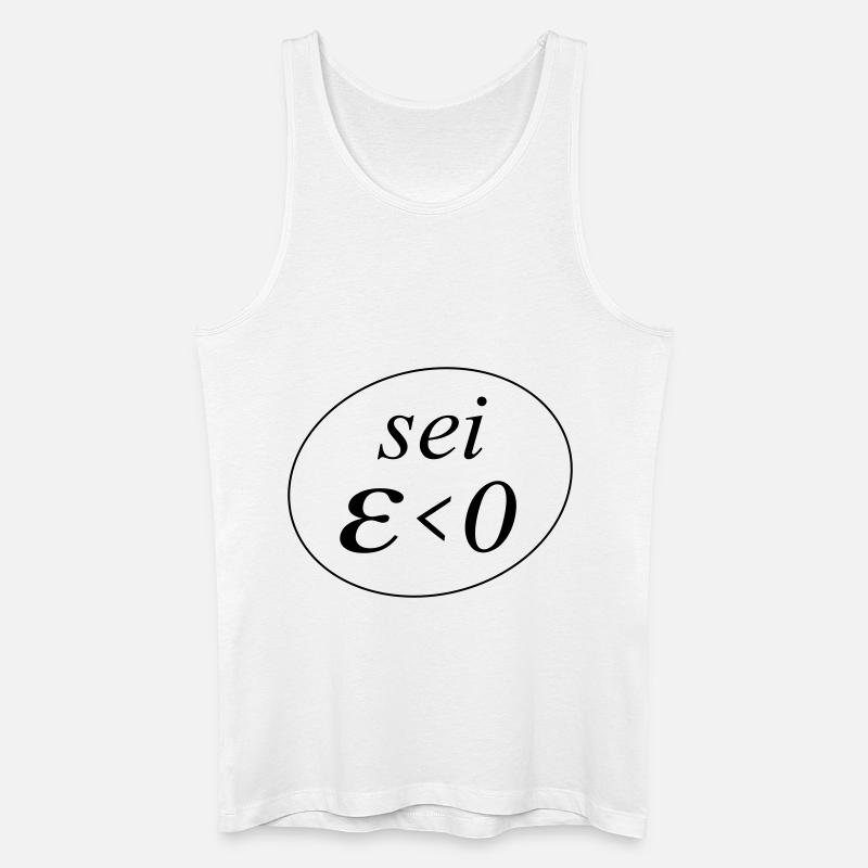 sei Epsilon größer Null - Männer Bio Tank Top - Weiß
