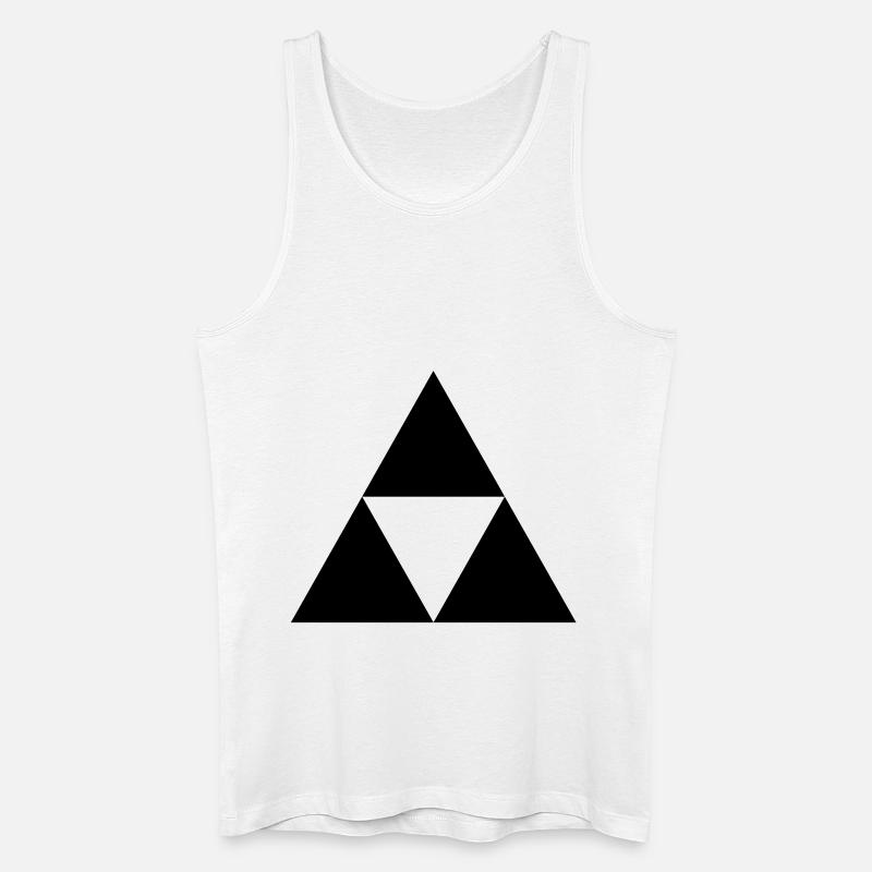 Sierpinski Dreieck - Männer Bio Tank Top - Weiß