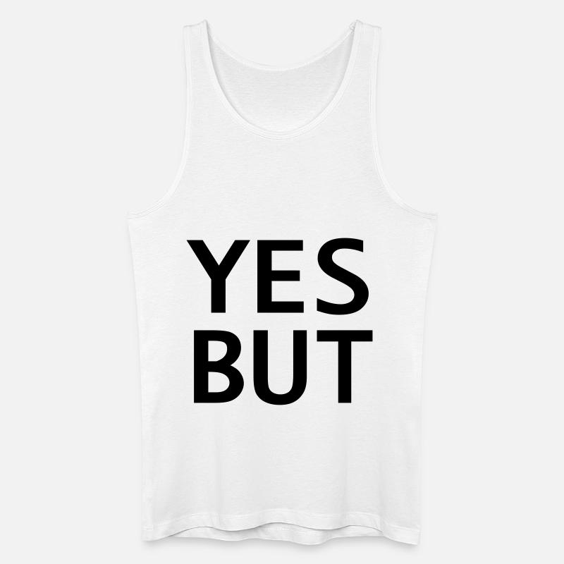Ja aber - Männer Bio Tank Top - Weiß