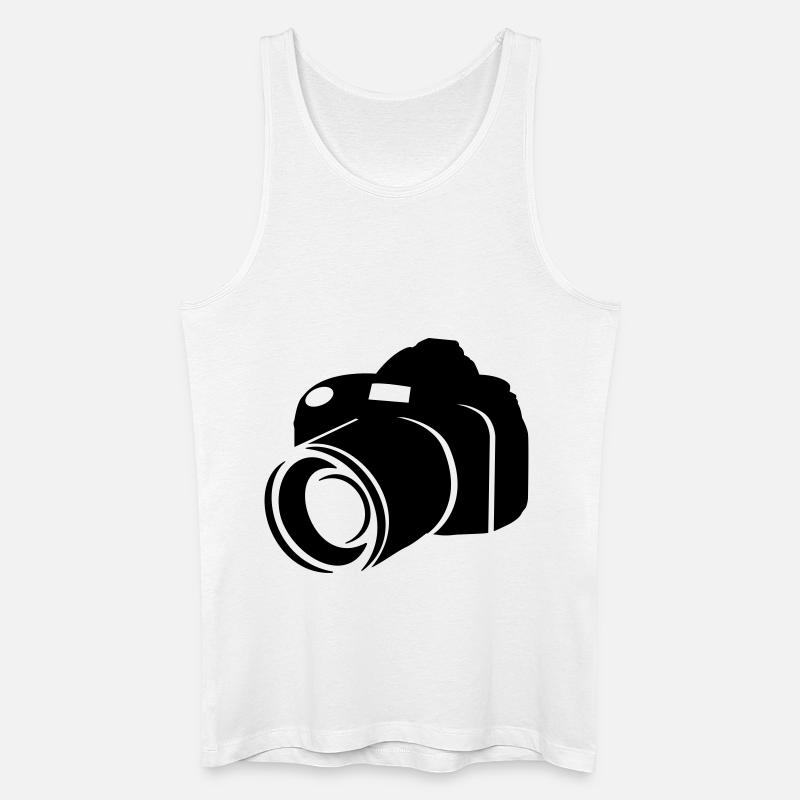 camera - kamera - dslr - Männer Bio Tank Top - Weiß