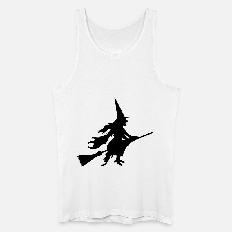 Witch - Männer Bio Tank Top - Weiß