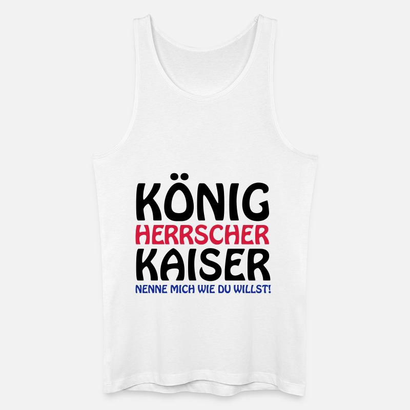 koenig_kaiser3 - Männer Bio Tank Top - Weiß