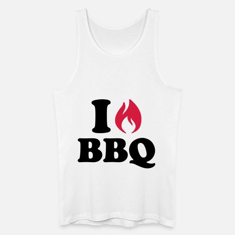 Grillen - Männer Bio Tank Top - Weiß