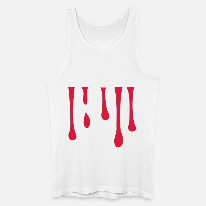 Blut - Männer Bio Tank Top - Weiß