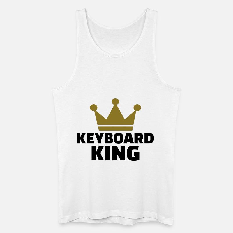 Keyboard - Männer Bio Tank Top - Weiß