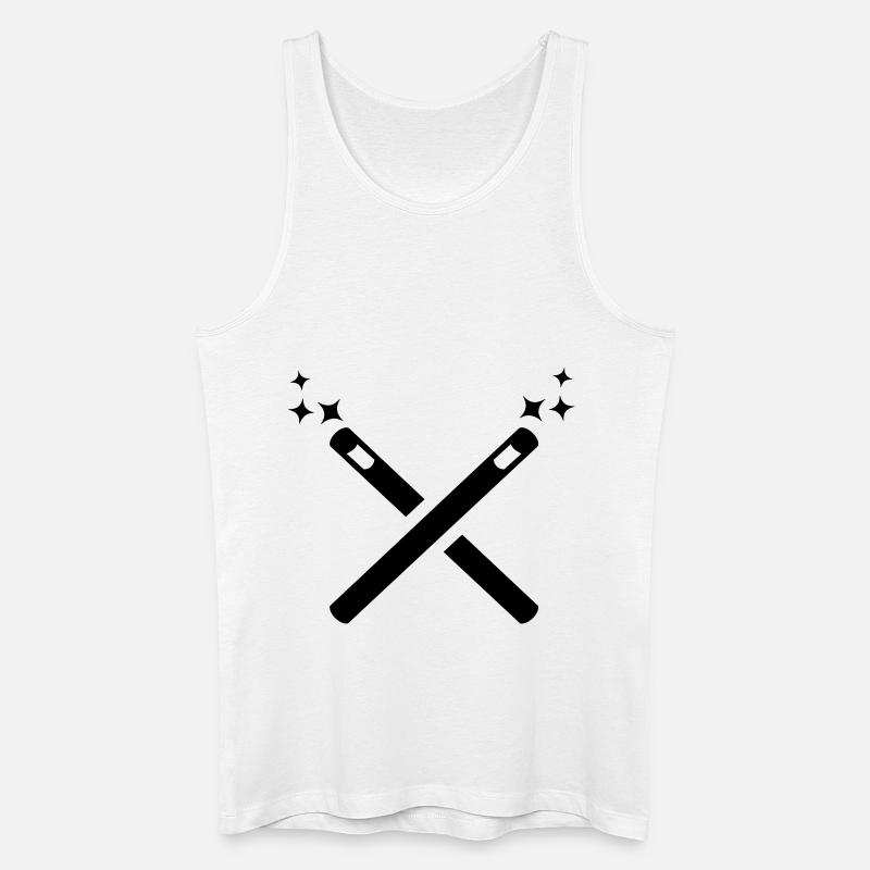Zauberer - Männer Bio Tank Top - Weiß