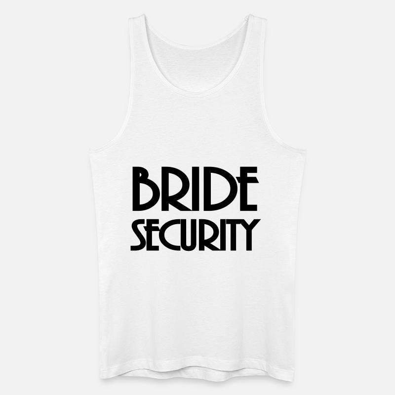 Bride Security - Männer Bio Tank Top - Weiß