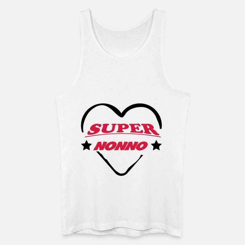 Super nonno 111 - Männer Bio Tank Top - Weiß