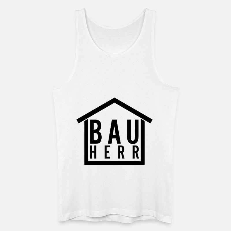 Bauherr - Männer Bio Tank Top - Weiß
