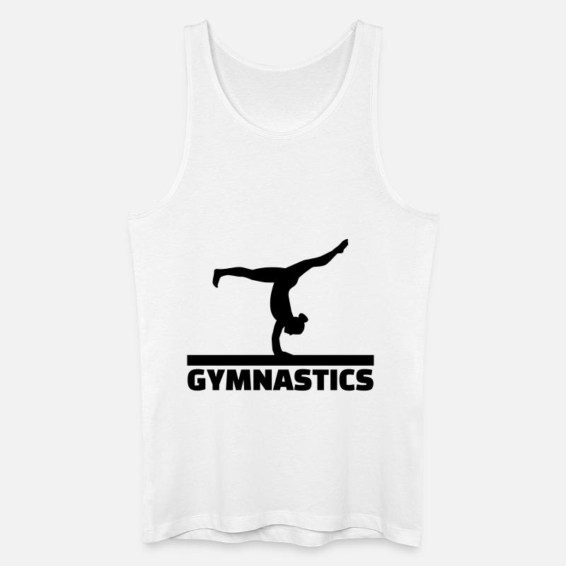 Turnen - Männer Bio Tank Top - Weiß