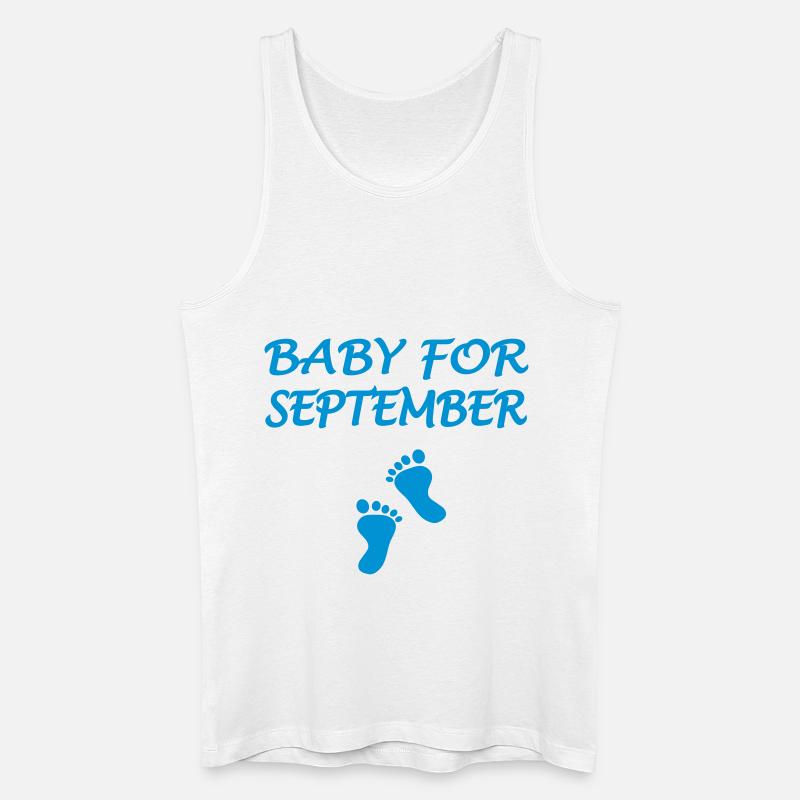 Baby for september - Männer Bio Tank Top - Weiß
