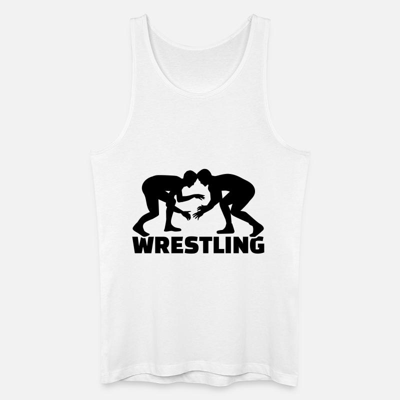 Ringen - Männer Bio Tank Top - Weiß