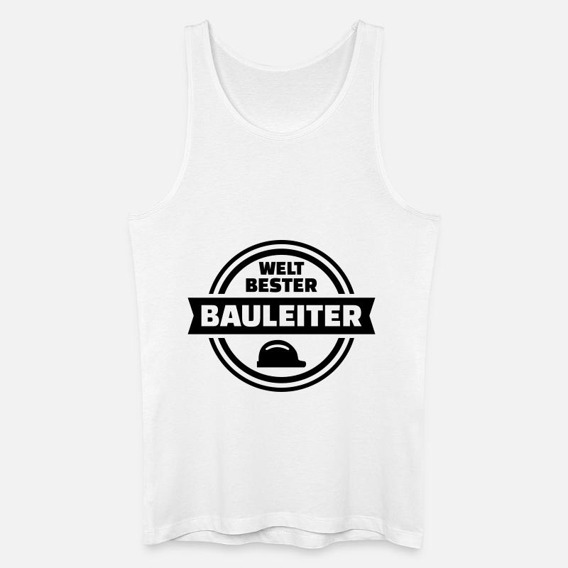 Bauleiter - Männer Bio Tank Top - Weiß